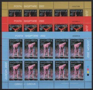 Albania (2002) Mi. 2866/68 Kb / Circus