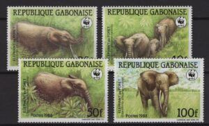Gabon (1988) Mi. 1009/12 / WWF
