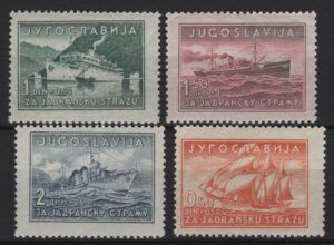 Yugoslavia (1939) Mi. 385/88 / Ships