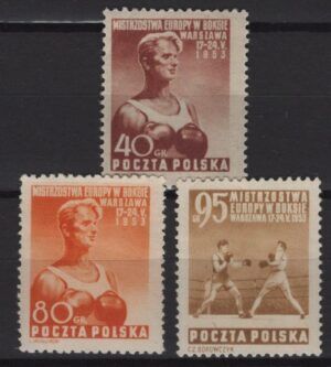Poland (1953) Mi. 802/04 / Boxing