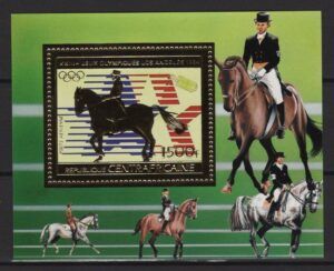 Centrafricaine (1983) Mi. Bl. 225A / Los Angeles Olympic Games