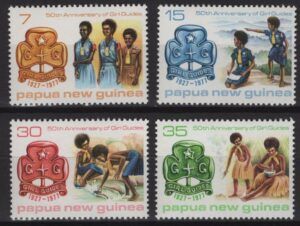 Papua N. Guinea (1977) Mi. 329/32 / Girl Guides
