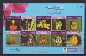 Colombia (2021) MS / Orchids