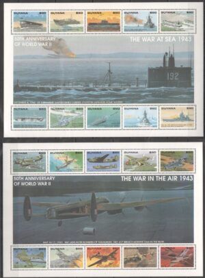 Guyana 1993 Mi. 4260/79 / WWII / Sea & Air War