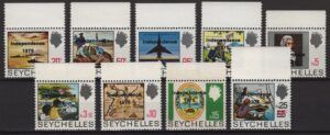 Seychelles (1976) Mi. 366/74 / Independence Overprint