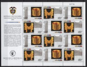 Colombia (2005) Yv. 1321/22 - MS / Gold Museum