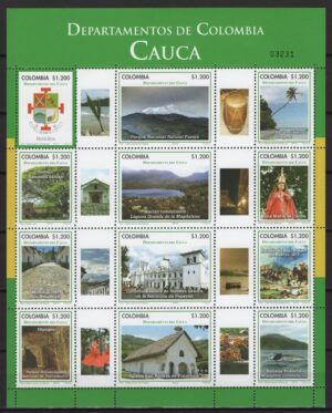 Colombia (2011) Mi. 2760/71 Cauca Dept.