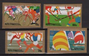 Aitutaki (1976) Mi. 199/02 - Imperforated / Montreal Olympic Games
