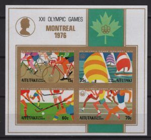 Aitutaki (1976) Mi. Bl. 9 - Imperforated / Montreal Olympic Games