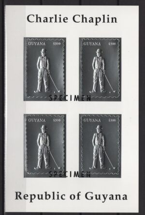 Guyana (1994) Mi. 4523 - Specimen MS / Charlie Chaplin