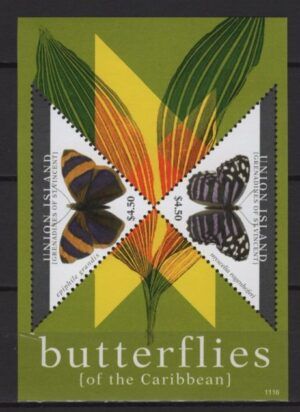 St. Vincent - Grnds. - Union Island (2011) Block / Butterflies