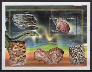 Guinea (1999) Mi. Bl. 598 / Minerals