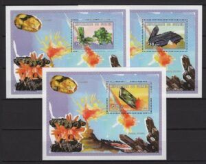 Guinea (1999) Mi. Bl. A597/C597 / Minerals