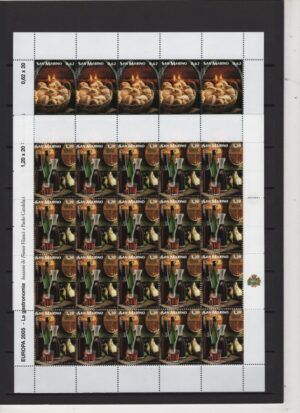 San Marino (2005) Yv. 1985/86 - Sheets / Gastronomy