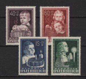 Austria (1949) Yv. 765/68 / Children