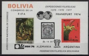 Bolivia (1974) Mi. Bl. 44 / FIFA World Cup
