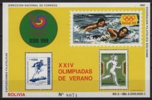 Bolivia (1987) Mi. Bl. 166 / Seul Olympic Games