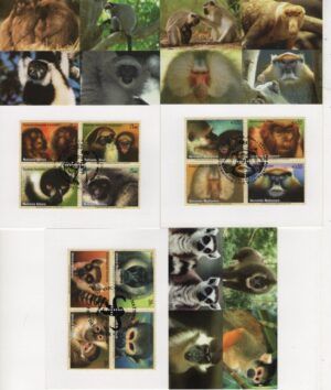 United Nations (2007) 3 Maxicards / Endangered Fauna