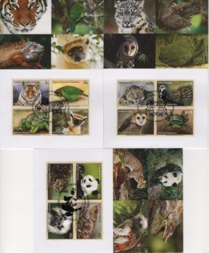 United Nations (2012) 3 Maxicards / Endangered Fauna