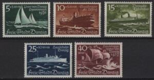 Danzig (1938) Mi. 284/88 / Ships