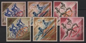 Guinea (1964) Mi. 239/41a + b / Tokyo Olympic Games