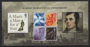 UK (2009) Mi. Bl. 48 / Robert Burns