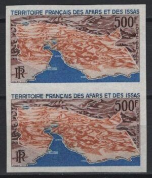 Afars et Issas (1967/69) Yv. Av. 59 Imperforated Pair / Maps