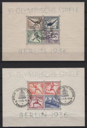 Germany (1936) Yv. Bf. 4/5 (O) / Berlin Olympic Games