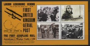 UK (2011) Mi. Bl. 68 / First Aerial Post