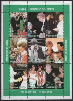 Guinea (1998) Yv. 1144/52 / Princess Diana