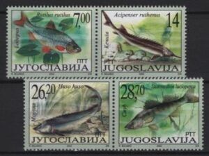 Yugoslavia (2002) Mi. 3072/75 / Fishes