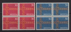 Switzerland (1971) Mi. 947/48 - B4 / Europa CEPT