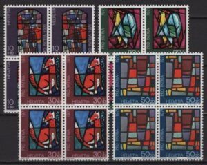 Switzerland (1971) Mi. 949/52 - B4 / Stained Glass