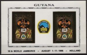Guyana (1995) Mi. 3992B Klb. - Imperforated / Black Overprint