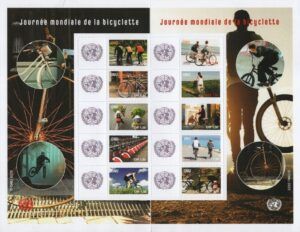 UNO - Geneve (2022) Sheet / World Bicycle Day