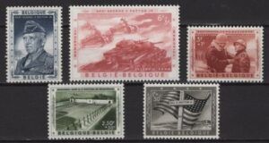 Belgium (1957) Mi. 1077/81 / General Patton