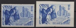 Belgium (1941) Mi. 579/80 / Orval Monastery