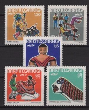 Brazil (1972) Mi. 1328/32 / Capoeira