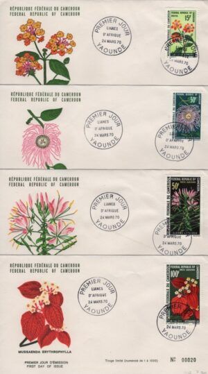 Cameroon (1970) Mi. 606/09 / Flowers