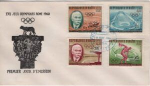 Haiti (1960) FDC - New Value / Rome Olympic Games