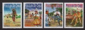Chile (2000) Mi. 1954/57 / Folklore