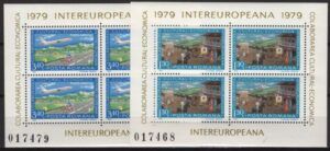 Romania (1979) Mi. Bl. 157/58 / Intereuropeana