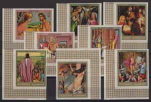 Fujeira (1970) Mi. 431B/38B / Bible Scenes