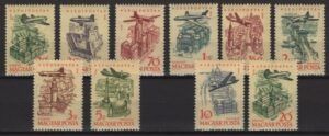 Hungary (1958) Yv. Av. 213/22 / Airmail