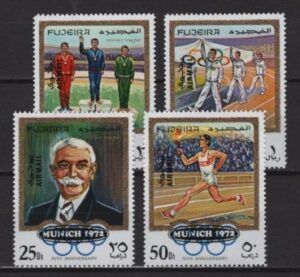 Fujeira (1970) Mi. 533/36 / Munich Olympic Games