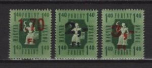 Hungary (1954) Yv. 1115/17