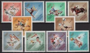 Hungary (1964) Yv. 1649/58 / Tokyo Olympic Games