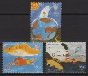 Portugal (2001) Mi. 2496/98 / Children Drawings