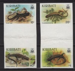 Kiribati (1987) Mi. 493/96 - Imperforated Gutter Pair