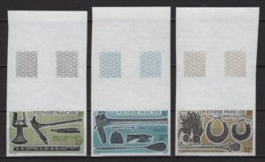 Polynesia (1987) Yv. 288/90 - Imperforated / Crafts
